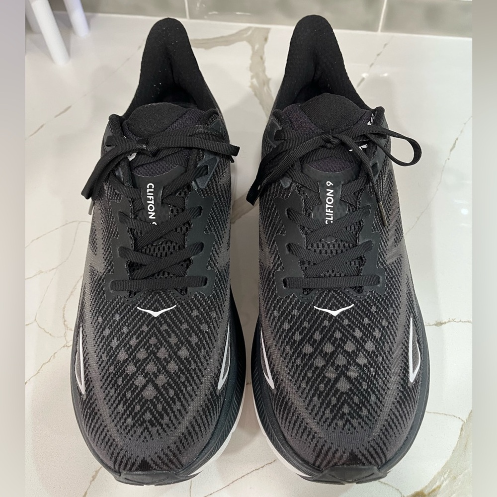 Hoka Clifton 9 Running Shoes. Men’s Size 12.5D Color Black - Picture 3 of 10